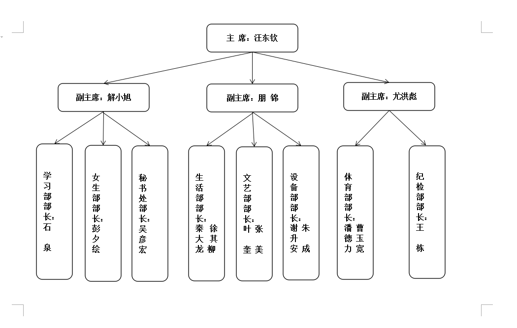 学生会组织架构图片